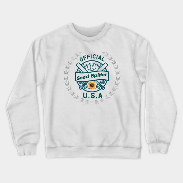 Sunflower Seed Spitter Crewneck Sweatshirt by ArtisticEnvironments